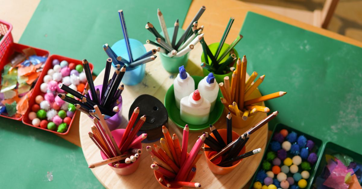 Maltisch aus der Kita St. Joseph in Leverkusen